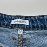 Good American  Size 8/29 Bombshell Denim Jean Shorts Blue Distressed High Waisted Photo 2