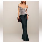 Reformation  Andria Knit Top Silver Photo 2