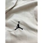 Air Jordan  Women's Cream Short Sleeve stripe  Button Up Shirt Size Medium Photo 3