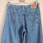 Levi's  Blue '94 Baggy Wide Leg Jeans Raw Distressed Hem‎ Size 29 Cropped Photo 9