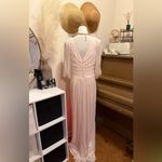 Azazie  Noila Rose Petal A-Line Pleated Mesh Bridesmaid Dress Size A14 NWT Photo 4