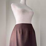 Vintage ‘90s Synari Chocolate Brown Knee Length Skirt Size XS Photo 4