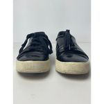 Vince  Bale Black Leather Lace Up Platform Low Top‎ Fashion Sneakers Size 6.5 Photo 5