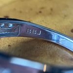 Natural Aquamarine Sterling Silver Ring Size 8 Photo 6