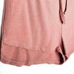 SheIn  Curve Tie Front Ribbed Knit Casual PJ Shorts Stretch Pink Orange Size 1XL Photo 2
