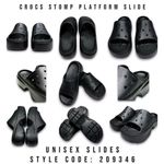 Crocs  Stomp Platform Slide Sandal Shoes Blk Wns US Size 10 US Mns 8 EUR 41-42 A2 Photo 1