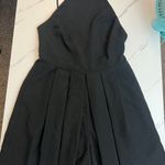 1. State  Black Pleated Romper Photo 0