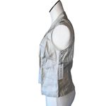 Three Dots NWT  SLEEVELESS SHIRT IN OYSTER GRAY SMALL 100% LINEN Photo 2