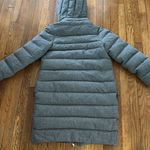 VIONNET Paris virgin fleece wool cashmere blend gray quilted long puffer jacket Size 4 Photo 6