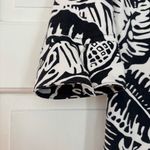 Tori Richard Honolulu Black White Hawaiian Floral Shirt Dress Size 4 Beach Vacay Photo 6