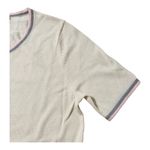 Boden Wool Sweater Womens Short Sleeve Pink Gray Minimalist Classic Top US 8 Size M Photo 5