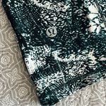 Lululemon Seek The Heat Short Sleeve Workout Shirt White Multi Teal Size 10 Photo 7