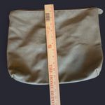 Free People Vegan Leather Large Zip Clutch Bag - -Soft, Gray Taupe Photo 5