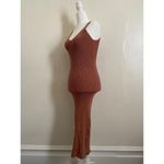 Pink Rose DRESS FORM Knit Midi Dress in Rose (SMALL) Photo 5