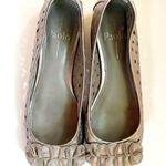 Linea Paolo  Metallic Laser Cut Peep Toe Wedge Photo 1