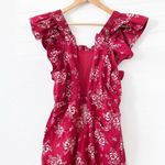 Sea Alessia Print Smocked Jumpsuit in Red Size 6 Photo 6
