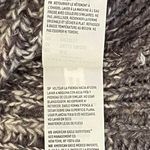 American Eagle NWT Soft Shawl Poncho Wrap Sweater Black Gray White Fringe One Si Photo 8