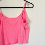 Aerie Real Soft Ribbed Cropped Women's Tank Top in Pink - Size: Extra Large Photo 3