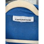 B7 Caroline Rose‎ Button Up Linen Tunic Blouse Blue XL Photo 2