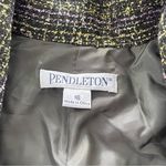 Pendleton NWT ‎ Plaid Blazer Fully Lined  Purple/Black/Green Size 16 Autumn Arbor Photo 2