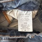 Judy Blue  Lemon Print Lined patchwork raw hem stretch Skinny fit Jeans 16 w Photo 6