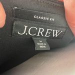 J.Crew Vintage Rib Embellished Crop Top MEDIUM Sequin Beaded Square Neck Black Photo 4