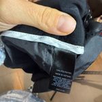 EXPRESS Y2K Black Sheen Belted Low Rise Belted Shorts Photo 2