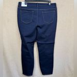 Workshop Republic Clothing WORKSHOP Republic Jeans Sz 14 Dark Blue Skinny Ankle Stretch Contrast Stitching Photo 2