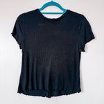 Hippie Rose  Short Sleeve Ribbed Button Down Tee Size Large Photo 5