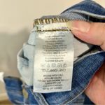 Free People  Women’s Button Fly Distressed Raw Skinny Jeans Blue Size 28 EUC Photo 4