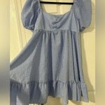 SheIn  Sweetheart Neck Ruched Ruffle Dress Photo 7