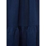 Mango Long Cotton Flared Skirt Night Blue NWT XL Photo 2
