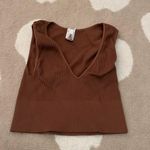 Pitaya cropped seamless v-neck top Photo 0