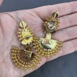 Beautiful Indian Pakistani Earrings/Wedding Peacock New Design Earrings Gold Photo 5