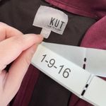 Kut From The Kloth  Jacket Womens Small Red‎ Carina Faux Suede Moto Jacket Photo 5