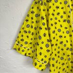 Mark Ashton  Yellow Bumble Bee Bathrobe Womens S/M Belted Short Sleeve Robe Photo 2