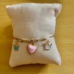Stainless Steel Gold Birthday Charm Bracelet Photo 1