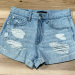 Aeropostale Distressed Blue Jean Mom Shorts Women’s 4 Photo 0