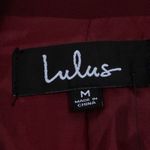 Lulus NWT  Womens Suit and Score Single Breasted Blazer‎ Size M Red Preppy Career Photo 4