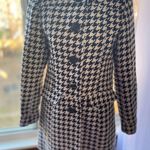 Houndstooth A Line Trench Coat White Size XL petite Photo 0