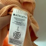 Athleta  Coaster Luxe Waffle Bright Peach Pullover Sweatshirt Photo 7