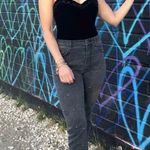 Joie  Washed Onyx Pereh Studded Jeans Charcoal size 28 Photo 2