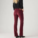 Levi's  725 High-Rise Maroon Corduroy Bootcut Jeans Womens 30 Velvet Ribbed Pants Photo 4