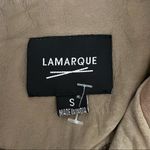 Lamarque Edusa Leather Zipper Vest Jacket Tan Khaki Moto Western Size S Photo 8