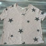 143 Story  by Line Up NWOT size 2X, peach with gray stars, oversized Photo 0