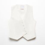 Mango White Vest Top Photo 6