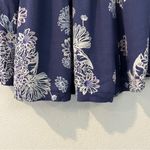 Free People  Size S Blue Hawaii Washed Blue Floral Print‎ Short Sleeve Mini Dress Photo 12