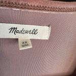 Madewell | Warm Ash Velvet Ballet Wrap Top Taupe Velvet | Size Extra Small Photo 5