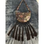 Vintage Chinese Brocade/Fringe Evening Bag Circa 60’s Black Photo 1