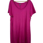 J.Jill  Pink T-Shirt Dress Size 2X V-Neck Cotton Comfort Lounge Travel Flowy Photo 0